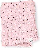 Elodie Kreukel Baby deken - Knuffeldeken - Dekentje - Dekentjes - Dekens - Hydrofiele doeken- Sweethearts (120x120cm)