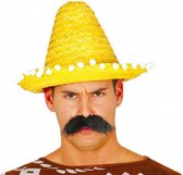 sombrero 33 cm stro geel