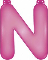 feestletter ''n'' roze 35 cm