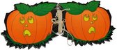 slinger pompoenen 6 meter papier oranje/groen