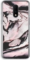 Case Company® - OnePlus 7 hoesje - Roze stroom - Soft Cover Telefoonhoesje - Bescherming aan alle Kanten en Schermrand