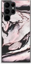 Case Company® - Samsung Galaxy S22 Ultra hoesje - Roze stroom - Soft Cover Telefoonhoesje - Bescherming aan alle Kanten en Schermrand
