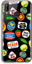 Case Company® - Huawei P20 Lite hoesje - Fruitsticker - Soft Cover Telefoonhoesje - Bescherming aan alle Kanten en Schermrand