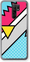 Case Company® - Xiaomi Redmi 9 hoesje - Pop Art #3 - Soft Cover Telefoonhoesje - Bescherming aan alle Kanten en Schermrand