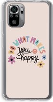 Case Company® - Xiaomi Redmi Note 10S hoesje - Happy days - Soft Cover Telefoonhoesje - Bescherming aan alle Kanten en Schermrand