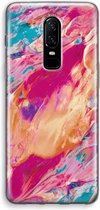 Case Company® - OnePlus 6 hoesje - Pastel Echoes - Soft Cover Telefoonhoesje - Bescherming aan alle Kanten en Schermrand