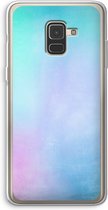 Case Company® - Samsung Galaxy A8 (2018) hoesje - Mist pastel - Soft Cover Telefoonhoesje - Bescherming aan alle Kanten en Schermrand