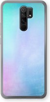 Case Company® - Xiaomi Redmi 9 hoesje - Mist pastel - Soft Cover Telefoonhoesje - Bescherming aan alle Kanten en Schermrand