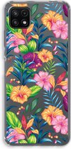 Case Company® - Samsung Galaxy A22 5G hoesje - Tropisch 2 - Soft Cover Telefoonhoesje - Bescherming aan alle Kanten en Schermrand