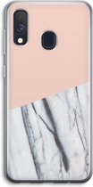 Case Company® - Samsung Galaxy A40 hoesje - A touch of peach - Soft Cover Telefoonhoesje - Bescherming aan alle Kanten en Schermrand