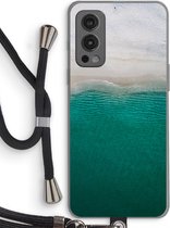 Case Company® - OnePlus Nord 2 5G hoesje met Koord - Stranded - Telefoonhoesje met Zwart Koord - Bescherming aan alle Kanten en Over de Schermrand