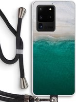 Case Company® - Samsung Galaxy S20 Ultra hoesje met Koord - Stranded - Telefoonhoesje met Zwart Koord - Bescherming aan alle Kanten en Over de Schermrand