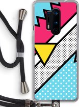 Case Company® - OnePlus 8 Pro hoesje met Koord - Pop Art #3 - Telefoonhoesje met Zwart Koord - Bescherming aan alle Kanten en Over de Schermrand