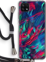 Case Company® - Samsung Galaxy A22 5G hoesje met Koord - Pilgrims Of The Sea - Telefoonhoesje met Zwart Koord - Bescherming aan alle Kanten en Over de Schermrand