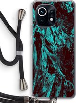Case Company® - Xiaomi Mi 11 hoesje met Koord - Ice Age - Telefoonhoesje met Zwart Koord - Bescherming aan alle Kanten en Over de Schermrand