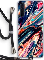 Case Company® - Oppo A91 hoesje met Koord - Quantum Being - Telefoonhoesje met Zwart Koord - Bescherming aan alle Kanten en Over de Schermrand