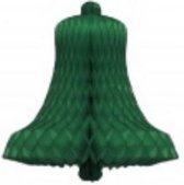 honeycomb Kerstklok 36 cm zijdevloeipapier groen
