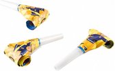 roltongen Brandweerman Sam 8 stuks 30 cm geel/blauw