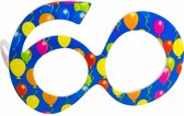 feestbril 60 blauw one-size