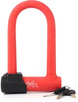 CYCL Red Lock - Beugelslot met veiligheidskabel - 20x13x8 cm