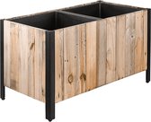 Marrone Wood Box With Feet