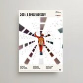 2001: A Space Odyssey Poster - Minimalist Filmposter A3 - 2001 A Space Odyssey Movie Poster - 2001: A Space Odyssey Merchandise - Vintage Posters