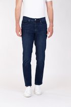 Liberty Island Denim Jeans Heren - Slim Fit met Super Stretch, blauwe jeans duurzaam geproduceerd, BCI, heren broek, skinny denim met used effect wash, model Lars 32x34