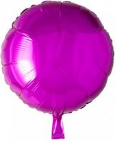 folieballon rond 45 cm fuchsia