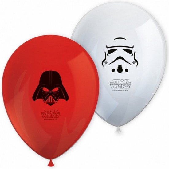 ballonen Star Wars Final Battle 28 cm latex rood/wit