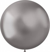 ballonnen Intense 48 cm latex zilver 5 stuks