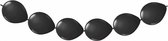 ballonnenslinger 3 meter latex zwart 8 stuks