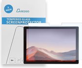 Tablet screenprotector geschikt voor Microsoft Surface Pro 7 - Case-friendly screenprotector - 2 stuks - Tempered Glass - Transparant