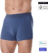 Brubeck Heren Ondergoed Boxershorts - Naadloos Elastisch Katoen - Jeansblauw XXL