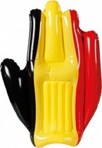 opblaashand BelgiÃ« 50 cm BelgiÃ« PVC zwart/geel/rood