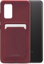 Mobilize Rubber Gelly Card Telefoonhoesje geschikt voor Samsung Galaxy A32 4G Hoesje Flexibel TPU Backcover met Pasjeshouder - Bordeaux