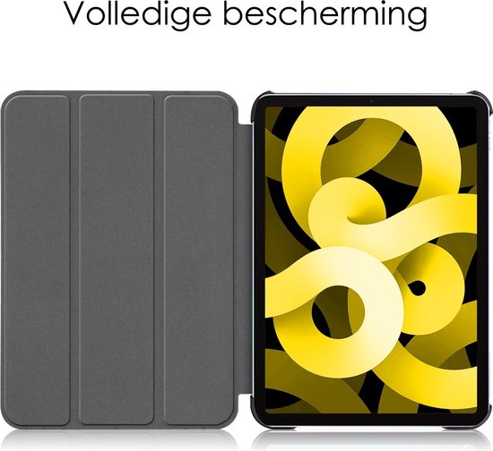 iPad Air 2022 Case Plus Protecteur d'écran Book Case Cover Plus Protecteur d'écran - Papillon