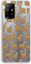 Case Company® - Oppo A94 5G hoesje - Alpacas - Soft Cover Telefoonhoesje - Bescherming aan alle Kanten en Schermrand