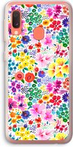 Case Company® - Samsung Galaxy A20e hoesje - Little Flowers - Soft Cover Telefoonhoesje - Bescherming aan alle Kanten en Schermrand