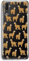 Case Company® - Huawei P20 hoesje - Alpacas - Soft Cover Telefoonhoesje - Bescherming aan alle Kanten en Schermrand