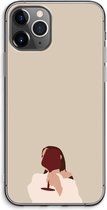 Case Company® - iPhone 11 Pro Max hoesje - I drink wine - Soft Cover Telefoonhoesje - Bescherming aan alle Kanten en Schermrand