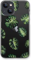 Case Company® - iPhone 13 mini hoesje - Tropische bladeren - Soft Cover Telefoonhoesje - Bescherming aan alle Kanten en Schermrand