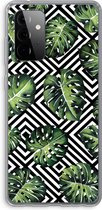Case Company® - Samsung Galaxy A72 hoesje - Geometrische jungle - Soft Cover Telefoonhoesje - Bescherming aan alle Kanten en Schermrand