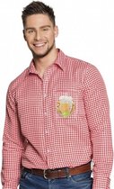 shirt Oktoberfest heren rood/wit maat M