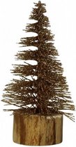 kerstboom 13 cm goud