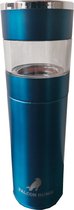 Isolatiefles - Roestvrij staal - Isolatiebeker - Theefilter - Temperatuurdisplay - Temperatuurmeter - Blauw