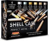 Lifecolor CS47 Shell Cases Set 1 (perfect metal) + 6 pipetjes 2ml