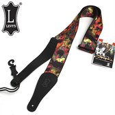 LEVY'S Leathers Polyester Guitar Strap with Jimi Hendrix Design MPJH2-007