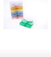 Pillendoosjes - Medicijnen doosje - pillen box - 7 dagen pillen box - 1 weken pillen doos - Pillenbakje - Pillen Organizer - Medicijn Doosje - pillendoos transparant - pilendoos mandag / vrijdag -