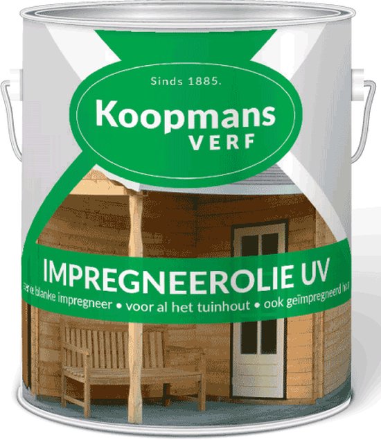 Koopmans Impregneerolie UV | 2,5 L | Impregnerend | Bescherming Hout | Hout Onderhoud | Beits