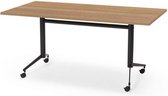 Offeco Klaptafel - Inklapbare eettafel  - tafel - Bureau - Gaming Bureau - Computertafel - Game bureau - Thuiswerken - Bureau flexibel - 160x80cm - Havanna